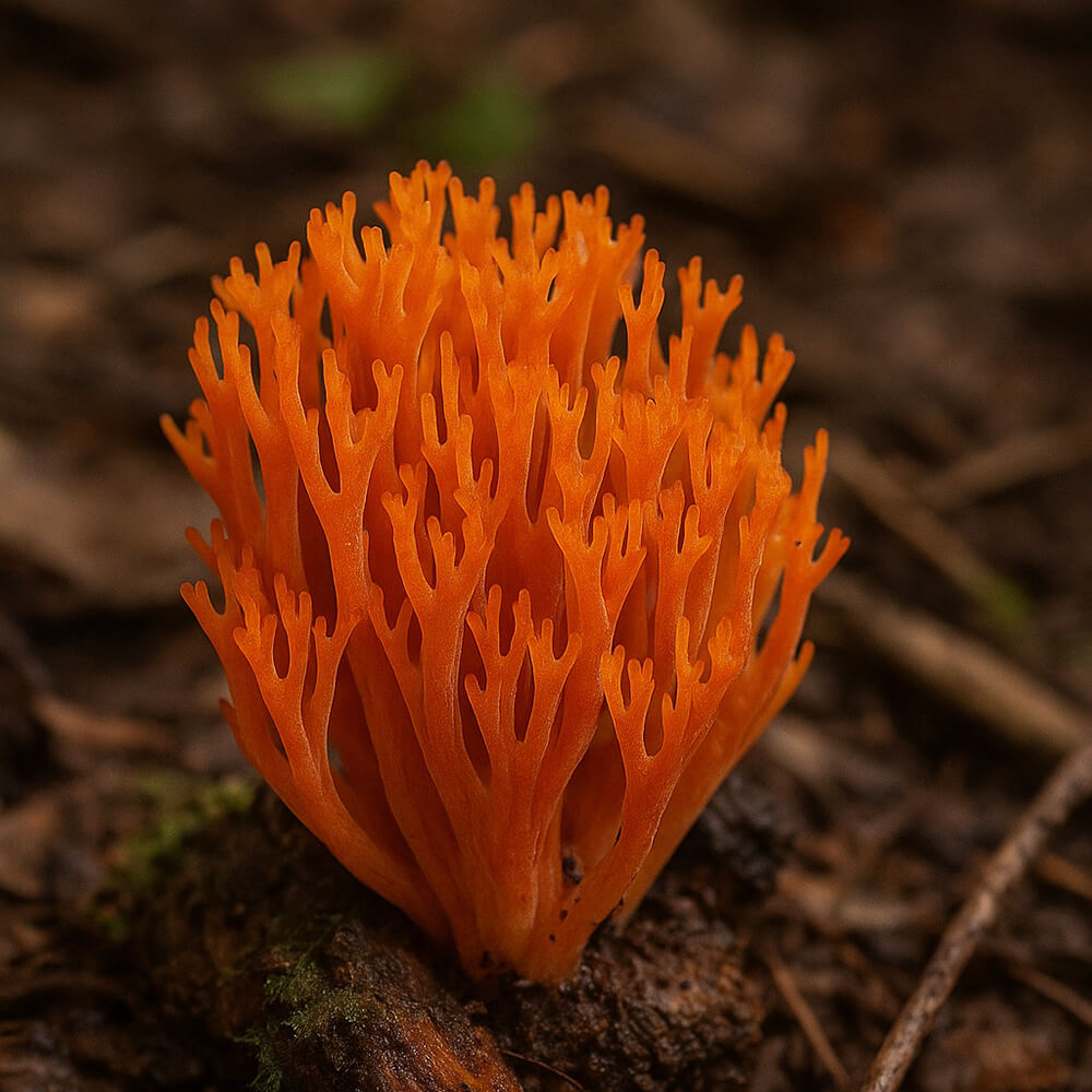 Oranžový koralovec (Ramaria aurantiaca)